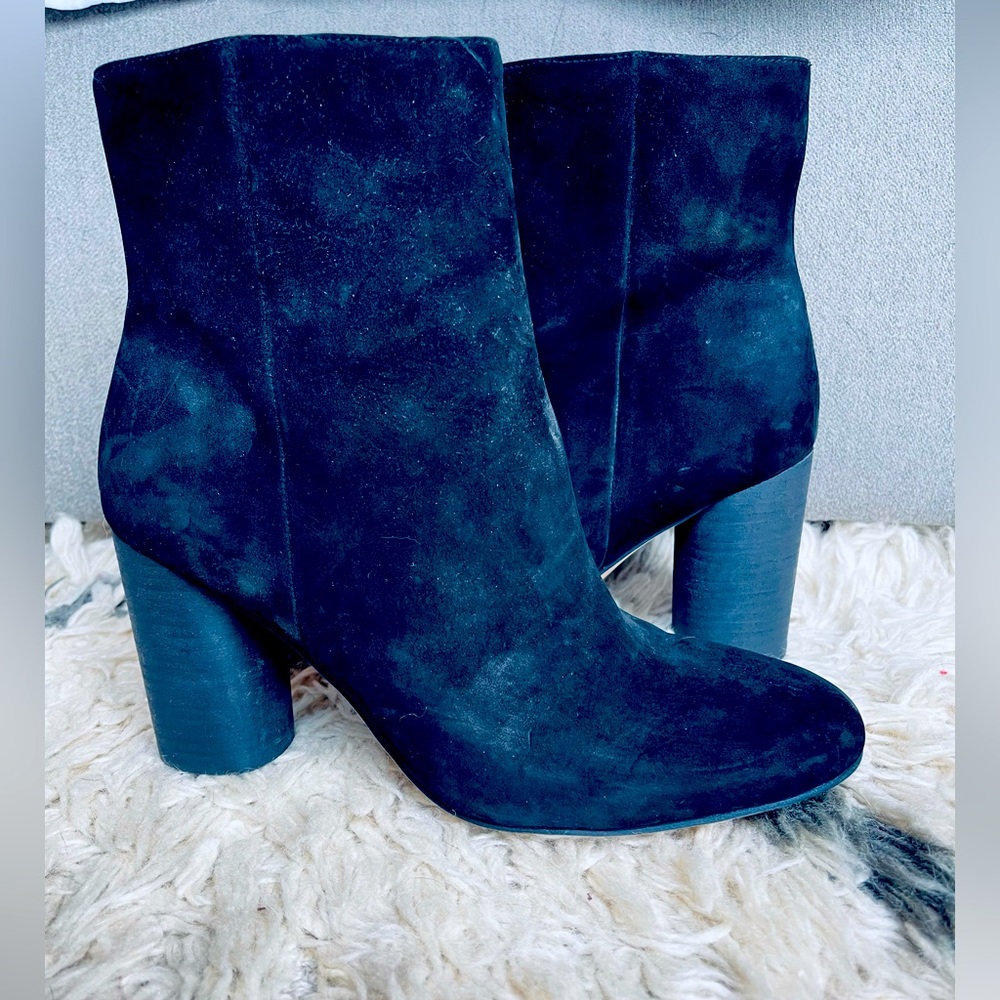 Sam Edelman black suede boots size 8 worn once
